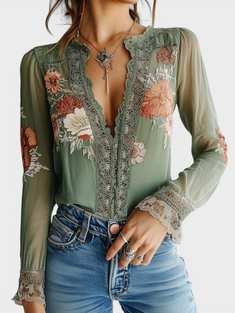 Lorena | Blusa floral boho