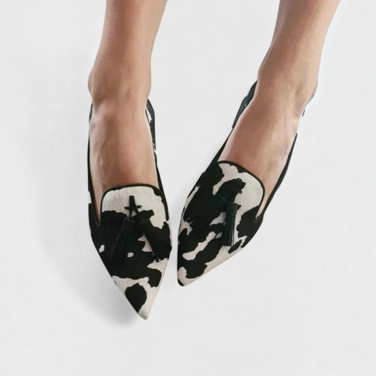 Lucía™ | Mocasines de Leopardo con Borlas