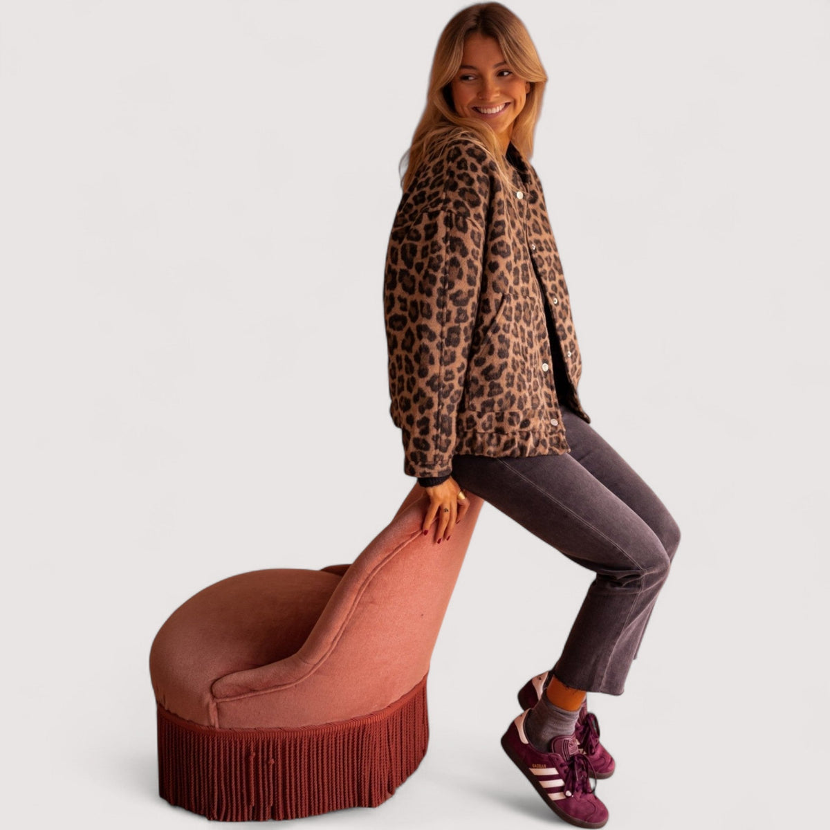 Paulina™ | Chaqueta de moda con estampado de leopardo