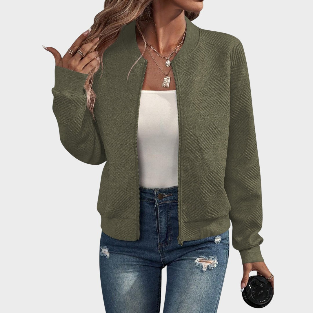 Delfina™ | Chaqueta Bomber con Cremallera