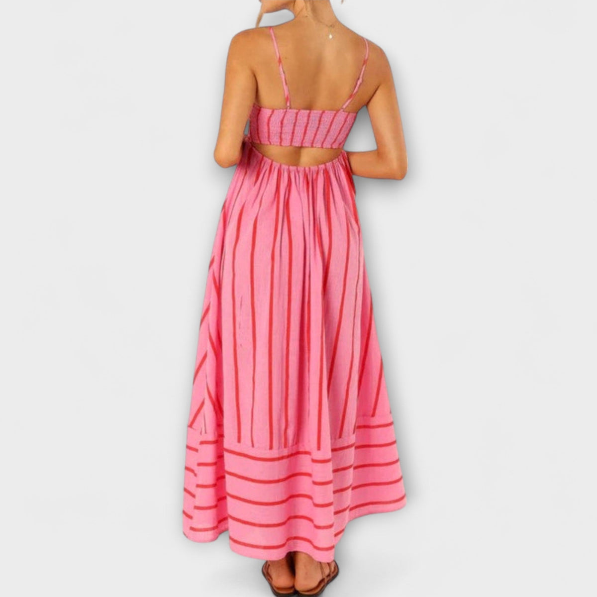 Svea - Vestido maxi en Bare Bloom