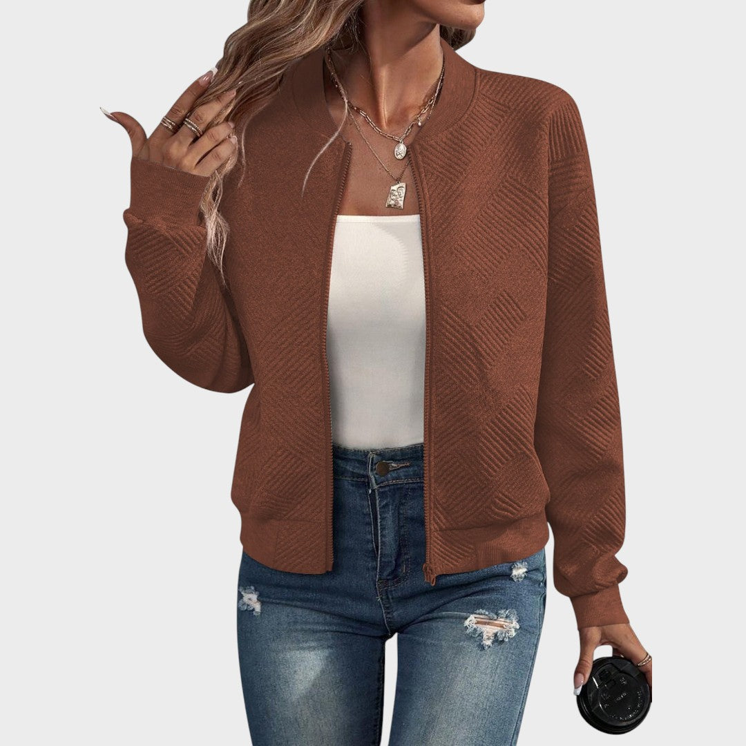 Delfina™ | Chaqueta Bomber con Cremallera