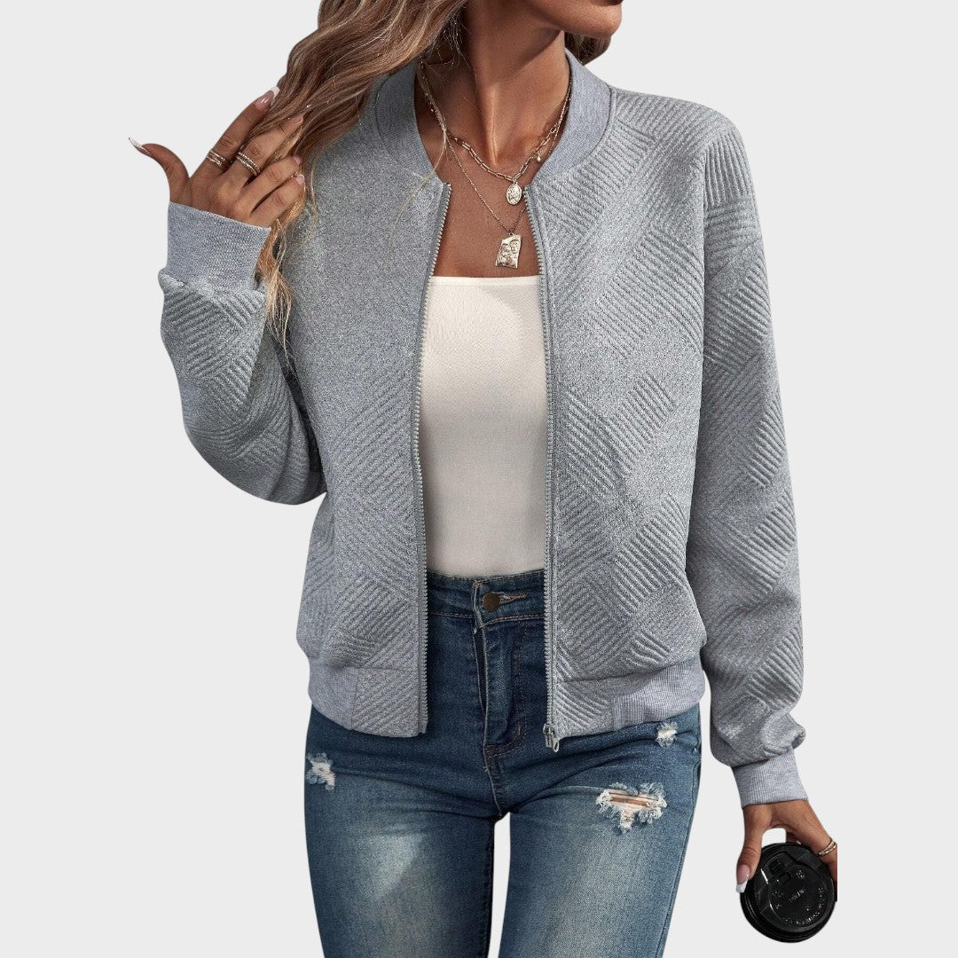 Delfina™ | Chaqueta Bomber con Cremallera