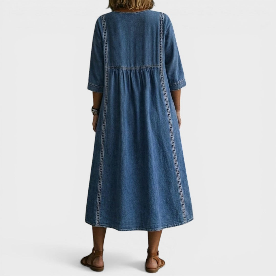 Marija | Vestido de denim elegante