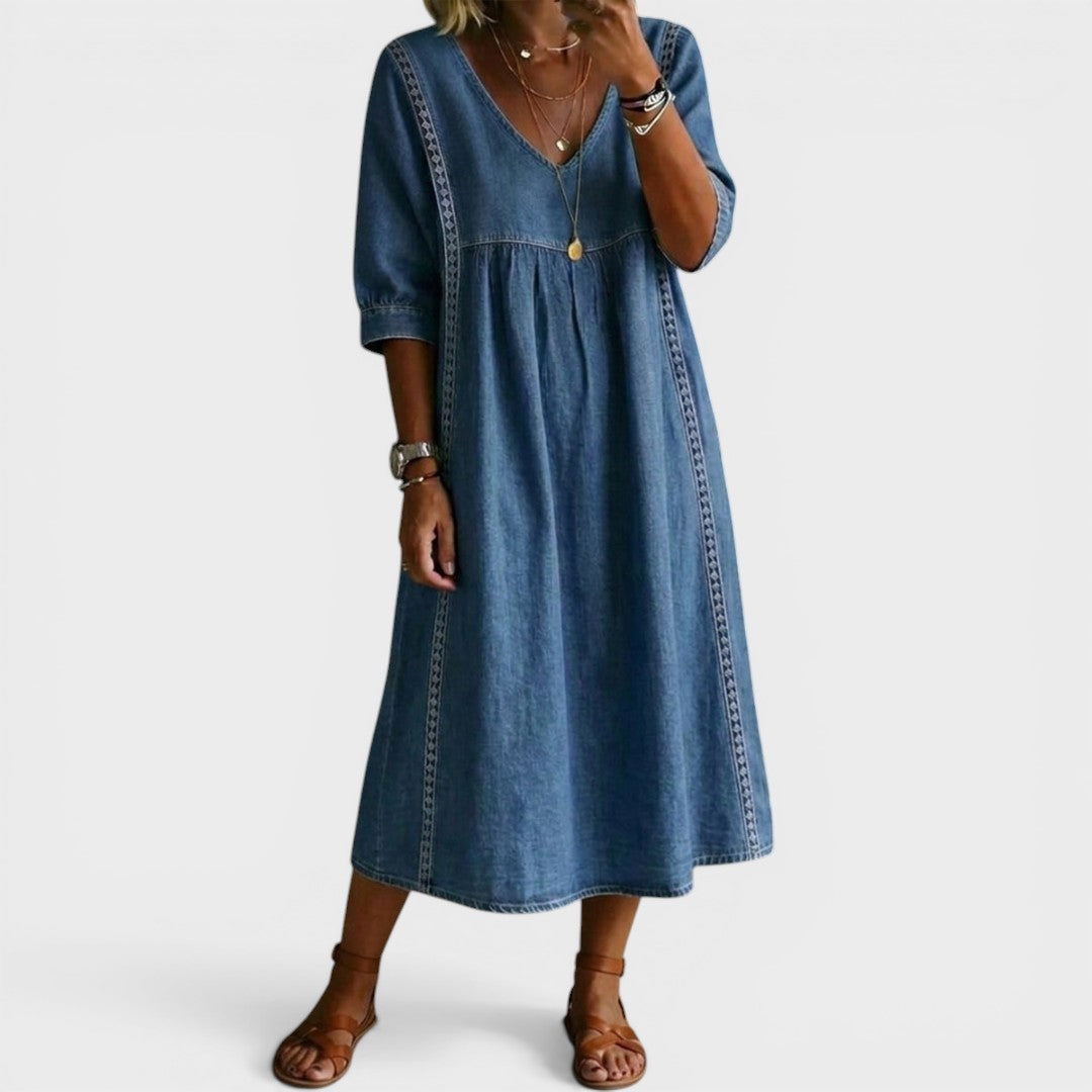 Marija | Vestido de denim elegante