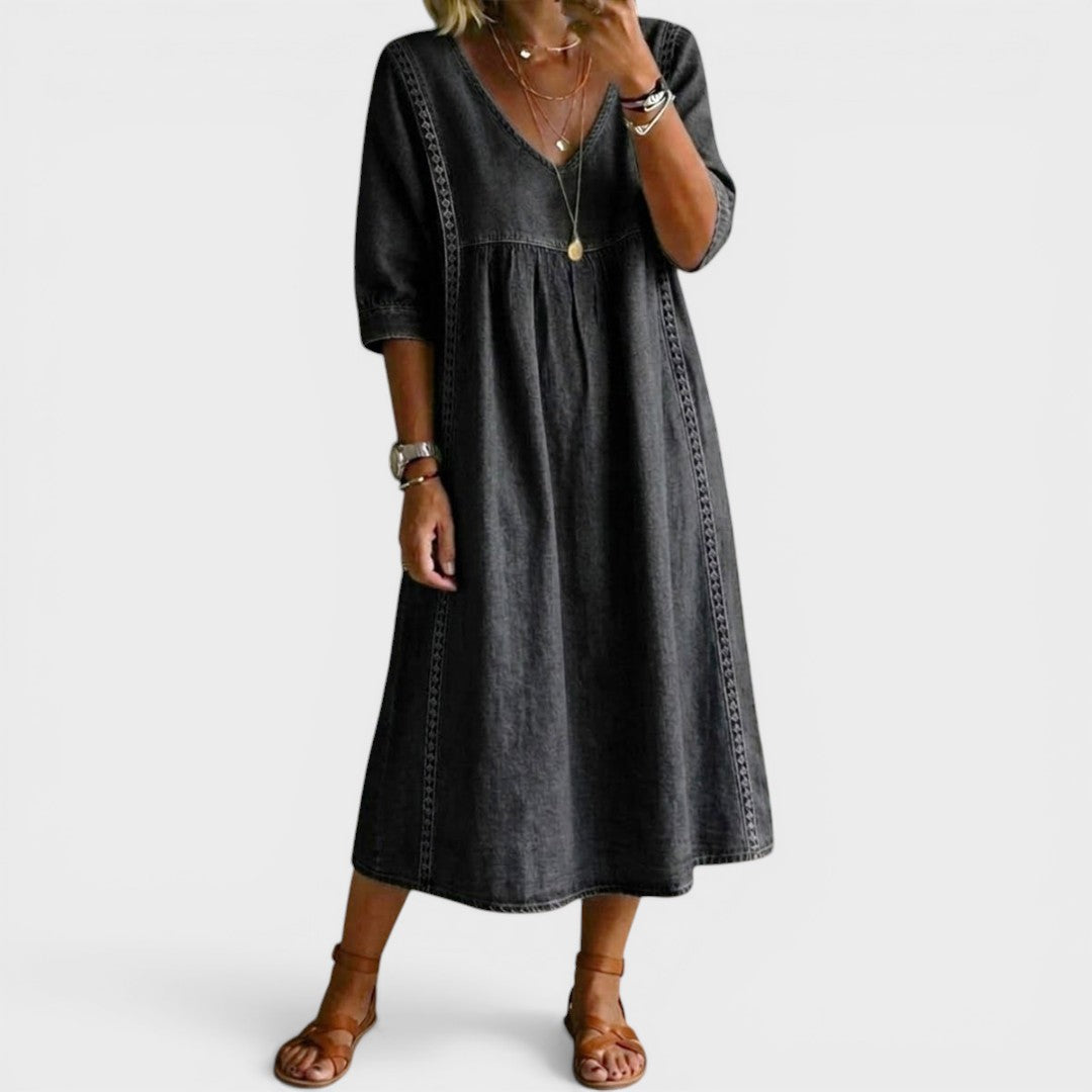 Marija | Vestido de denim elegante