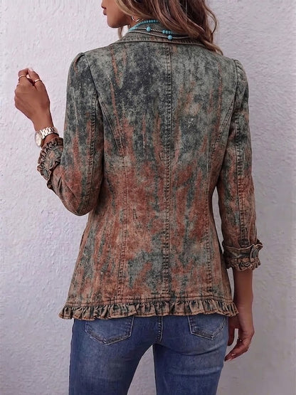 Beatriz™ | Chaqueta Paisley con Volantes