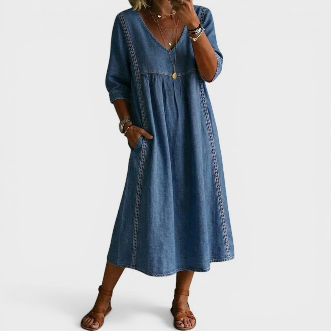 Marija | Vestido de denim elegante